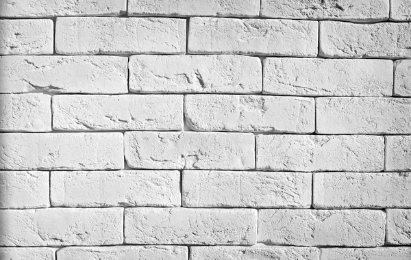 Mur en brique blanche — Photo