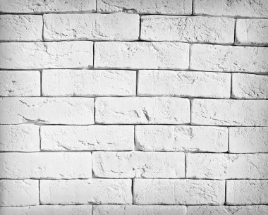 Beyaz tuğla duvar