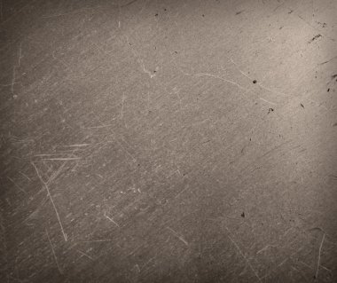 fırçalanmış metal bir yüzeye