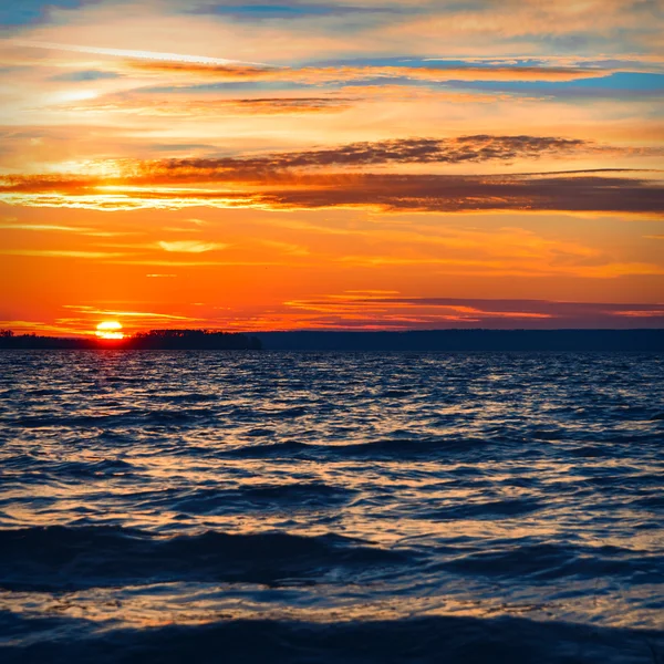 Beautiful sunset under river — Stock Photo, Image