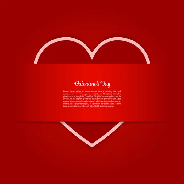 Valentines Day Card — Stock Vector