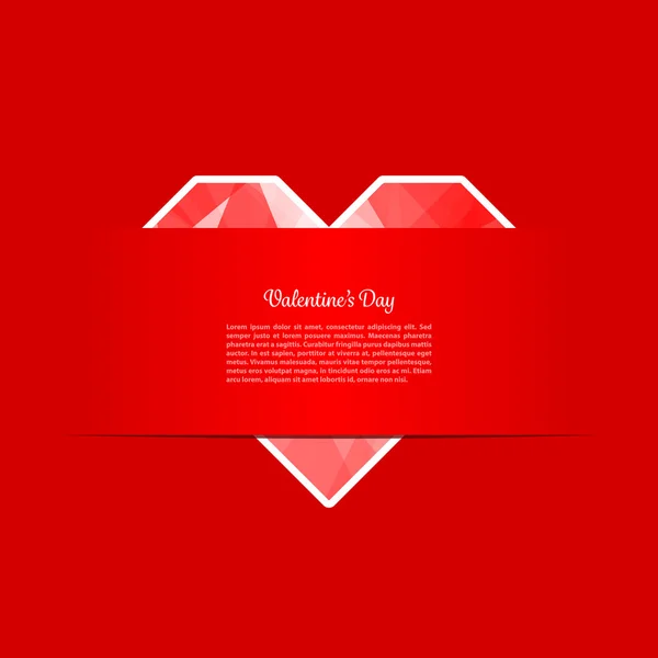 Valentines Day Card — Stock Vector