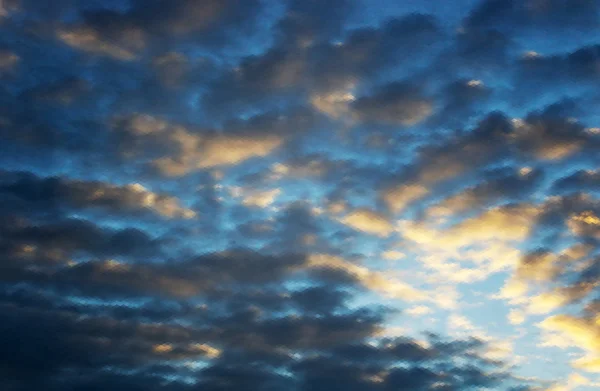 Schöne Vektorwolkenlandschaft — Stockvektor