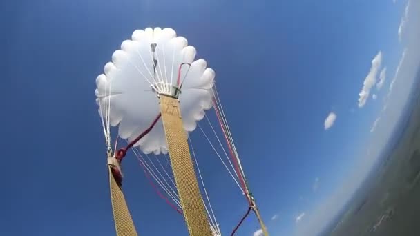 Első ejtőernyős ugrás — Stock videók