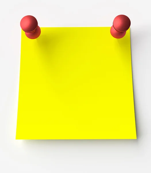Etichetta adesiva gialla — Foto Stock