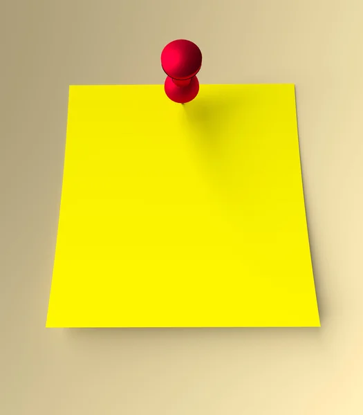 Κίτρινο αυτοκόλλητο σήμα — Φωτογραφία Αρχείου