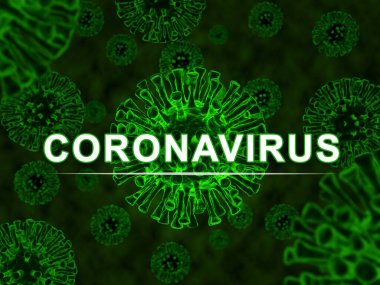 CORONAVIRUS başlıklı virüsün tıp konsepti covid 19