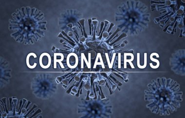 CORONAVIRUS başlıklı virüsün tıp konsepti covid 19