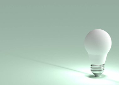 Elektrik lambasıyla soyut bir arkaplan. Enerji konsepti. 3d oluşturma