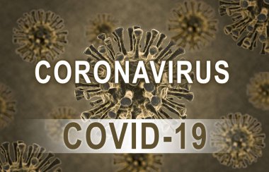 CORONAVIRUS başlıklı virüsün tıp konsepti covid 19