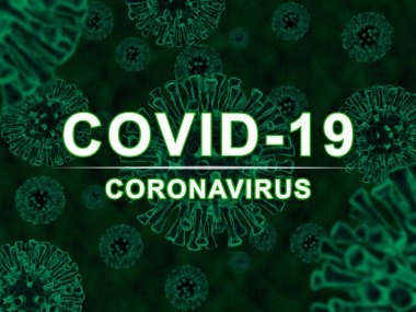 CORONAVIRUS başlıklı virüsün tıp konsepti covid 19