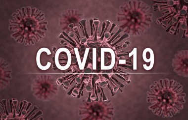 Başlığı COVID-19 olan virüsün tıp konsepti covid 19