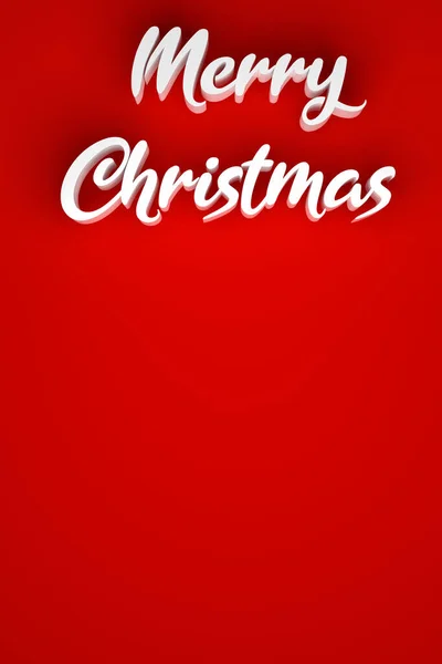 Λευκό Κείμενο Καλά Χριστούγεννα Λευκό Κόκκινο Φόντο Rendering Δωρεάν Γραμματοσειρά — Φωτογραφία Αρχείου
