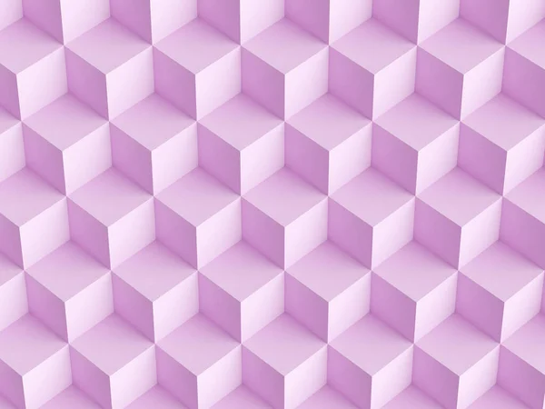 Abstract Mosaico Rosa Fundo Com Cubos Renderização — Fotografia de Stock