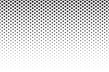 Siyah beyaz arkaplan ve nokta desenli. Kusursuz desenli vektör çizimi.