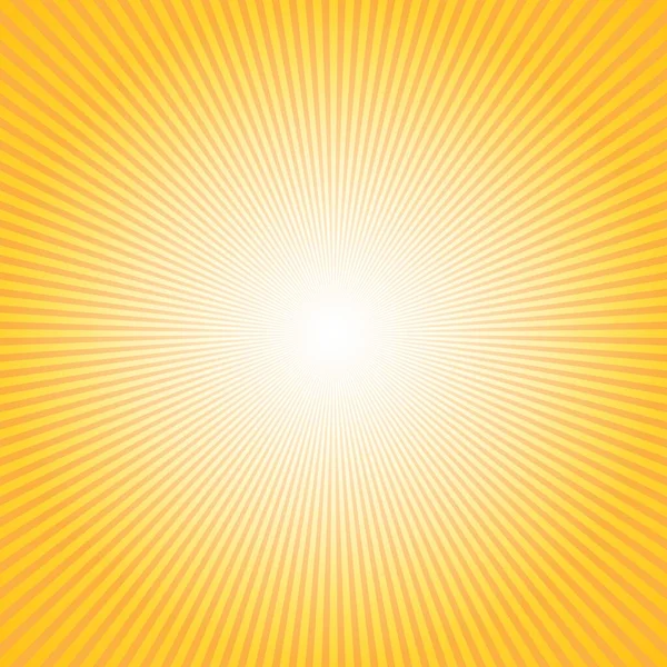 太陽光線で抽象的な背景 デザインのための夏のベクターイラスト — ストックベクタ