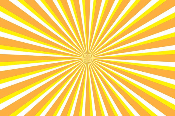 Abstract yellow background with sun ray. Summer vector illustration for design