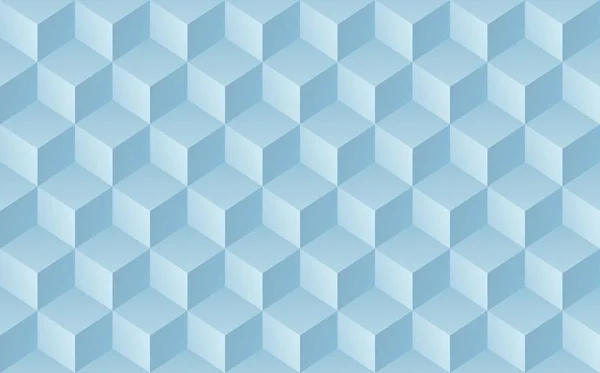 Абстрактный Синий Фон Трехмерными Кубиками Бесшовная Векторная Иллюстрация — стоковый вектор