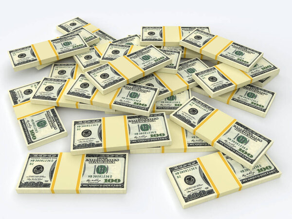 Many money american dollars banknotes. Business and finance concepts.