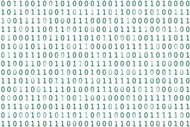 Program veri arkaplanı. İkili kodlama programlanıyor. Matris vektör illüstrasyonu