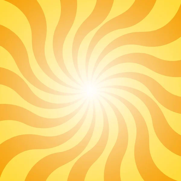 Fondo Amarillo Retro Abstracto Con Rayo Sol Ilustración Vectorial Verano — Archivo Imágenes Vectoriales