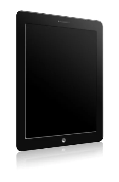 Computador tablet com tela em branco com reflexão — Fotografia de Stock