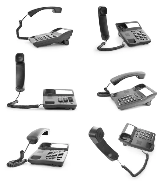 Office topluluğu ile cep telefonu telefonları — Stok fotoğraf
