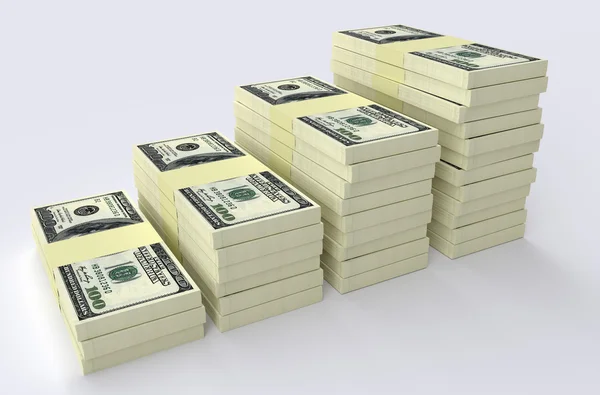 Big money stack. Finance concepts — Stock Photo, Image