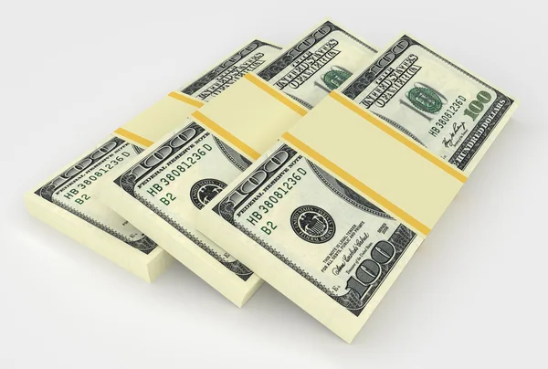 Big money stack from dollars usa — Stock Photo, Image
