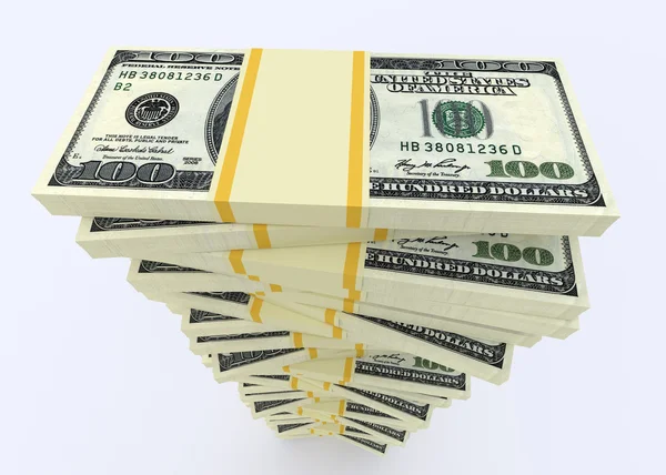 ドル米国から大きなお金のスタック。ファイナンスの概念 — ストック写真