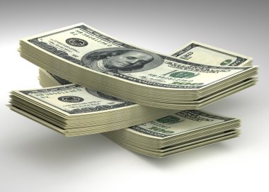 para yığını. dolar