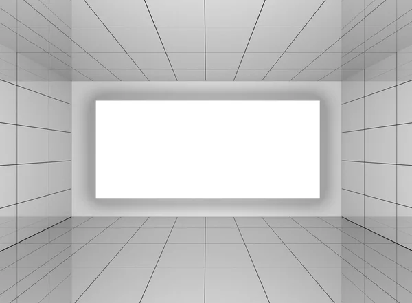 Interior abstrato em sala com parede em branco — Fotografia de Stock