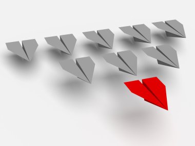 liderlik kavramı. uçaklar