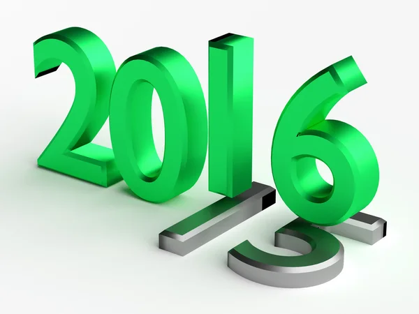 2016 year over 2015 — Stock Photo, Image