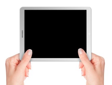 Modern bilgisayar tablet boş geçmiş ile