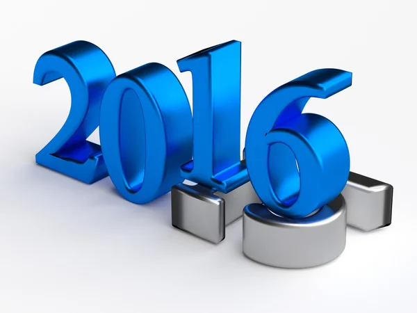 3d numbers. 2016 new year over 2015 — Stock Photo, Image