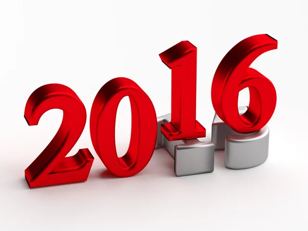 3d numbers. 2016 new year over 2015 — Stock Photo, Image