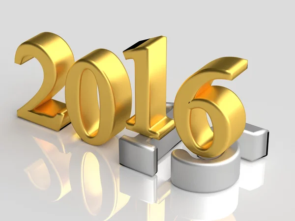 2016 nowy rok nad Starym 2015 — Zdjęcie stockowe