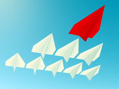 liderlik kavramı. uçaklar