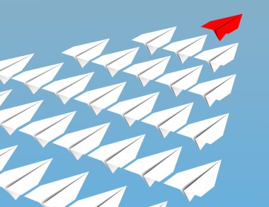 Liderlik kavramı. Uçan kağıt uçaklar