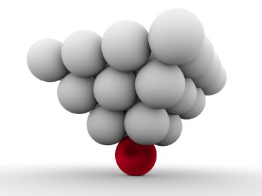 Lider ve liderlik kavramı. 3D piramit