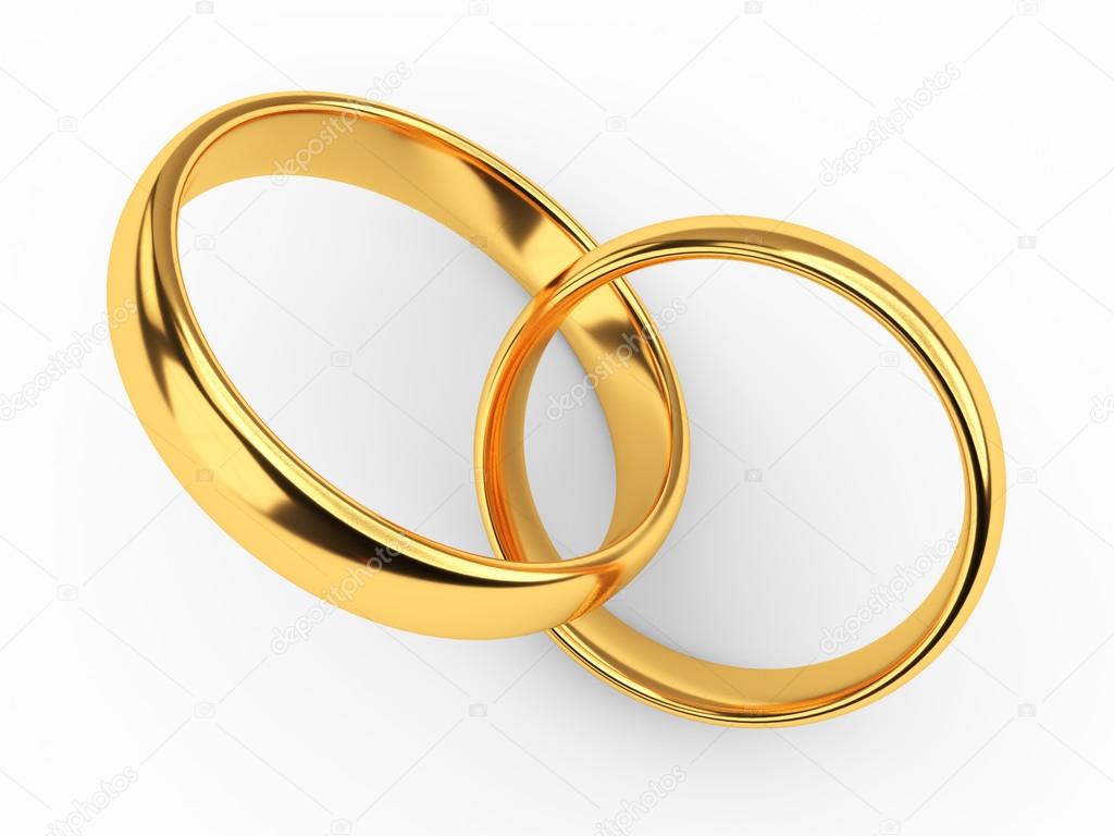  Connected  gold wedding  rings   Stock Photo  alexkalina 