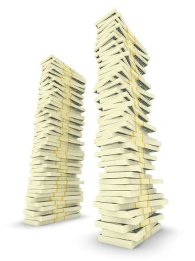 Dolar büyük para yığını. Finans kavramları