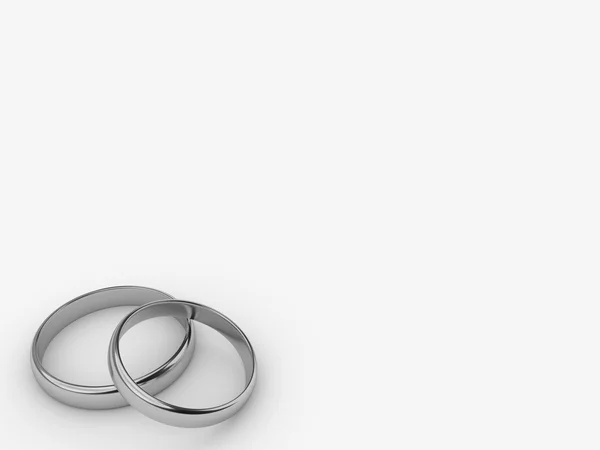 空白部分の金の指輪を結婚式 2 — ストック写真