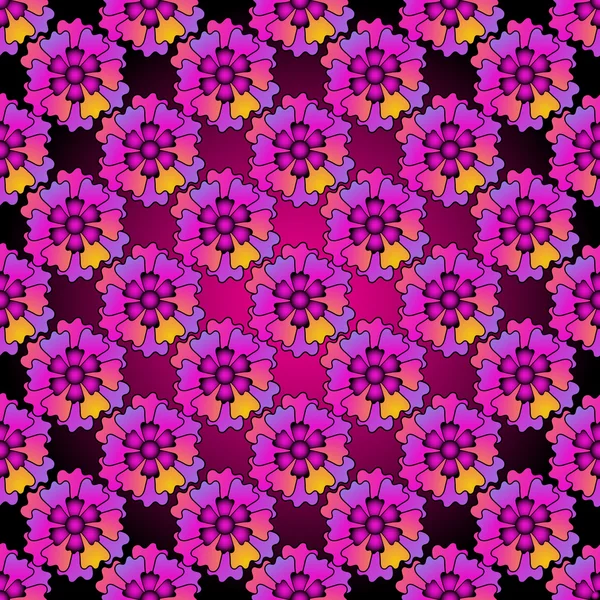 Floral violet sans couture printemps patter — Image vectorielle