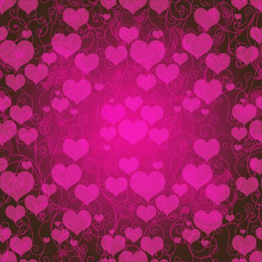 Mor Sevgililer günü çerçevesi