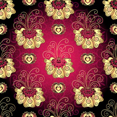 Vintage koyu mor seamless modeli 