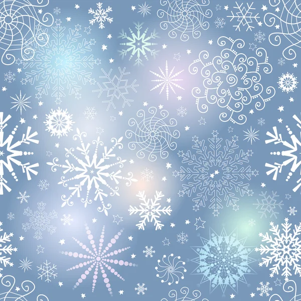 Naadloze zachte kleurrijke Kerst patroon — Stockvector