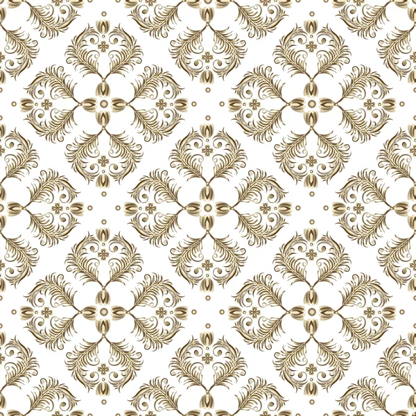 Seamless white vintage pattern — Stock Vector