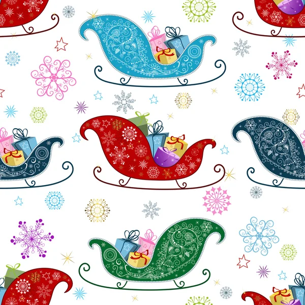 Seamless Christmas pattern — Stock Vector